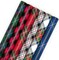 Christmas Wrapping Paper Rolls - Black and Red Buffalo Plaid, Royal Stewart Tartan, Blue, Green (6 Rolls: 180 sq. ft. ttl.) for Holiday Parties, Hanukkah, Winter Weddings